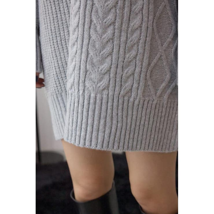 オープンショルダーケーブルニット | AZUL BY MOUSSY | 詳細画像37 