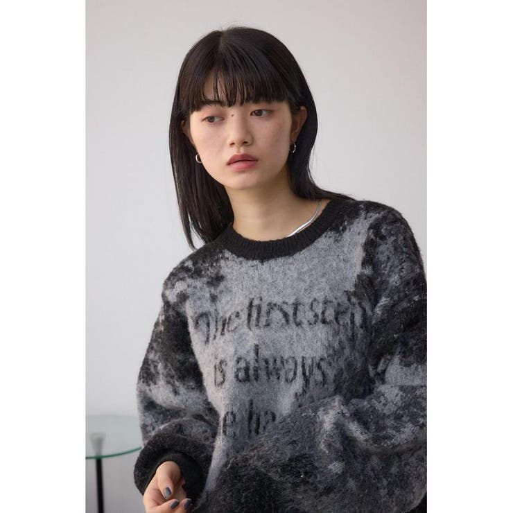 グラデーションジャガードニット | AZUL BY MOUSSY | 詳細画像2 