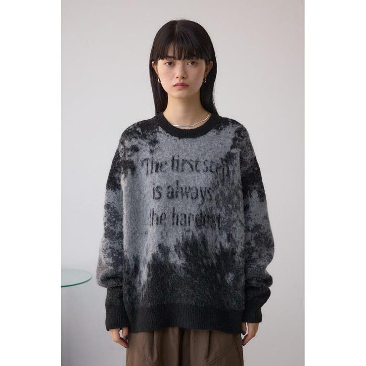 グラデーションジャガードニット | AZUL BY MOUSSY | 詳細画像5 