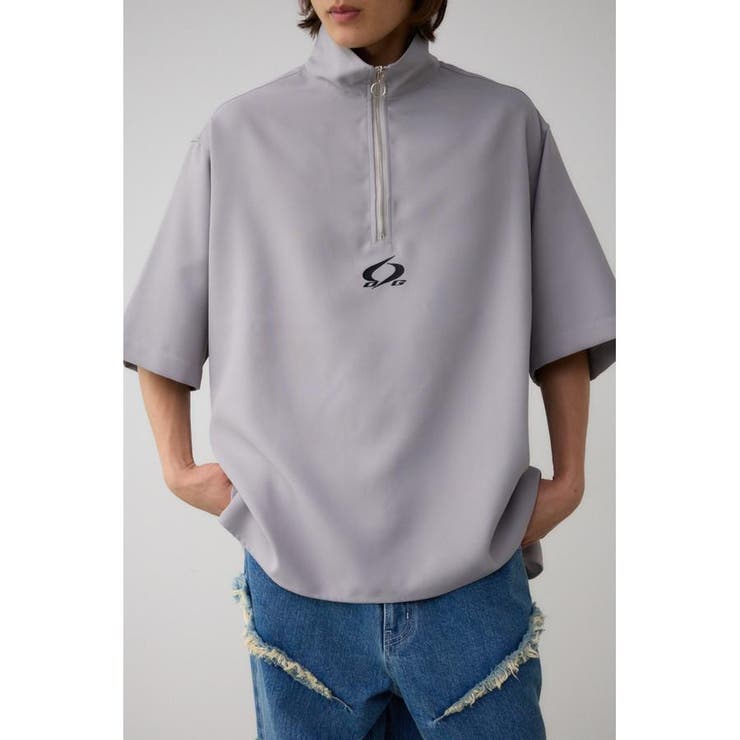 GRY | ツイルスタンドハーフジッププルオーバー | AZUL BY MOUSSY