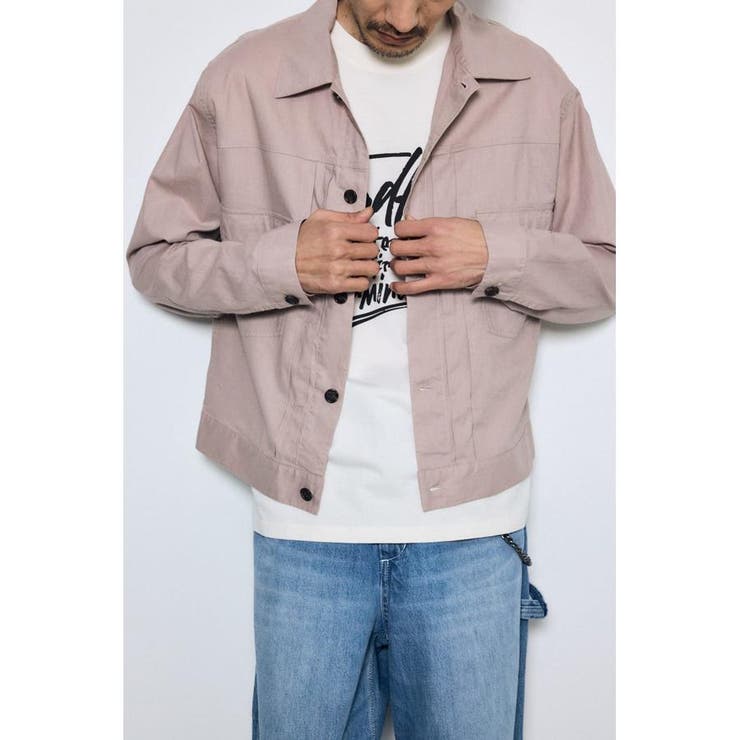 PNK | Gジャンタイプシャツブルゾン | AZUL BY MOUSSY