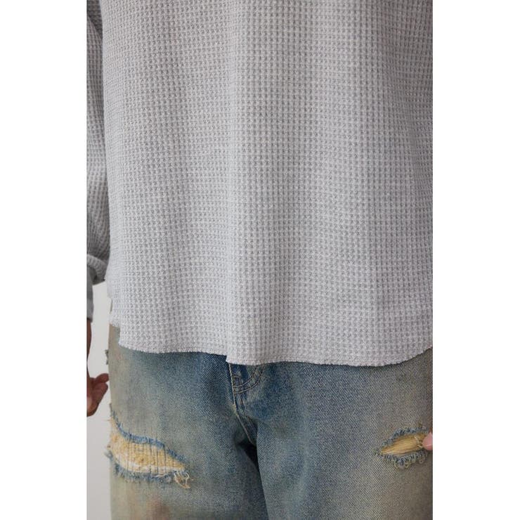 袖刺繍ワッフルトップス | AZUL BY MOUSSY | 詳細画像39 