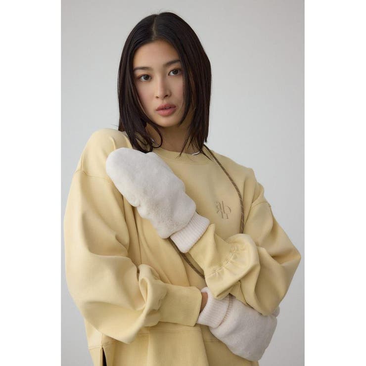 配色ストラップ2WAYフェイクファーミトン | AZUL BY MOUSSY | 詳細画像1 