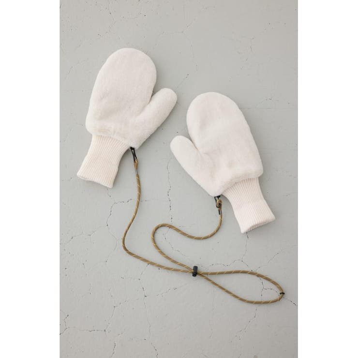 配色ストラップ2WAYフェイクファーミトン | AZUL BY MOUSSY | 詳細画像2 