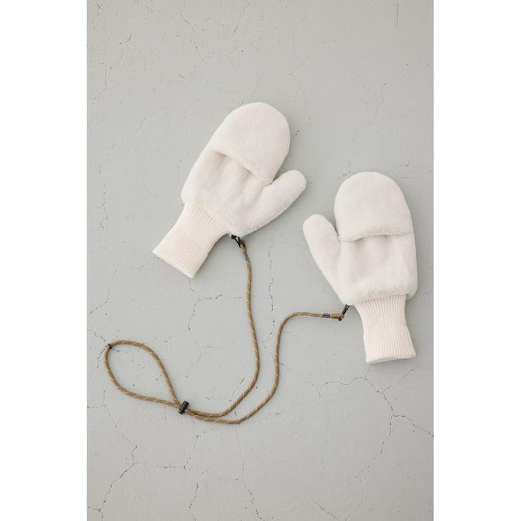 配色ストラップ2WAYフェイクファーミトン | AZUL BY MOUSSY | 詳細画像3 