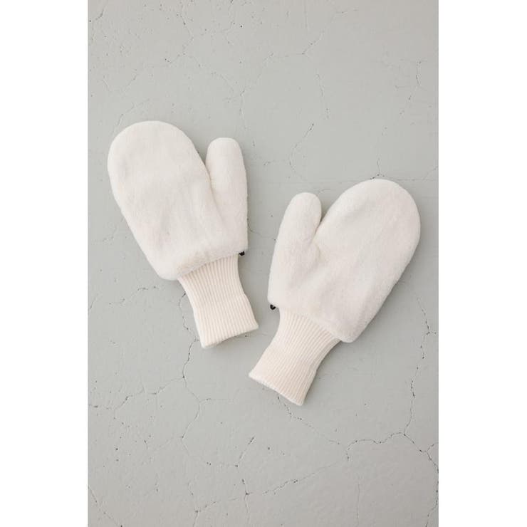 配色ストラップ2WAYフェイクファーミトン | AZUL BY MOUSSY | 詳細画像4 