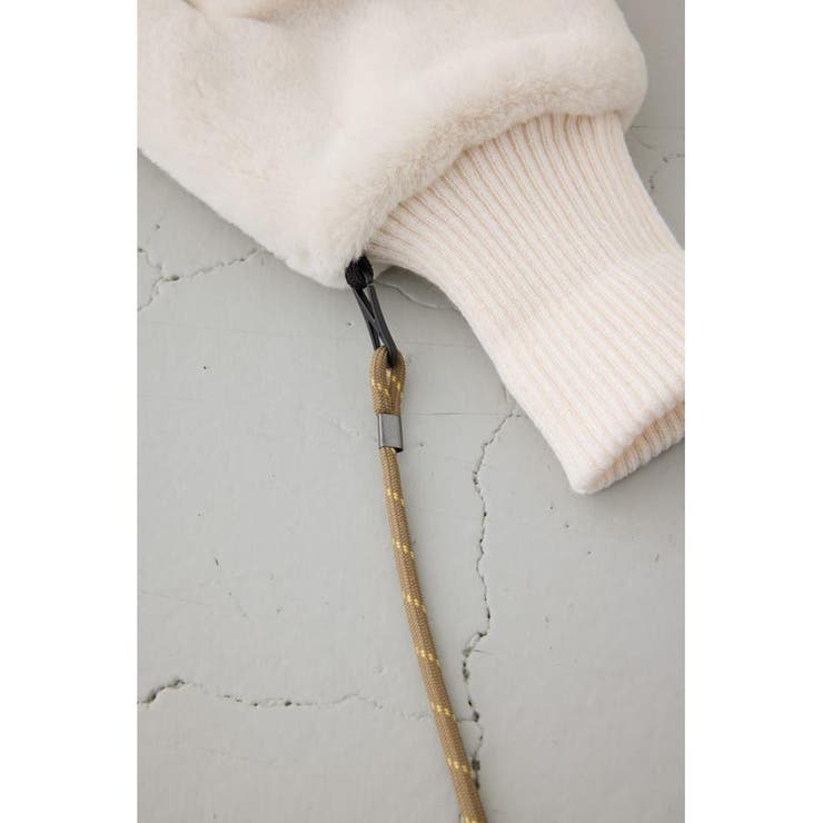 配色ストラップ2WAYフェイクファーミトン | AZUL BY MOUSSY | 詳細画像7 