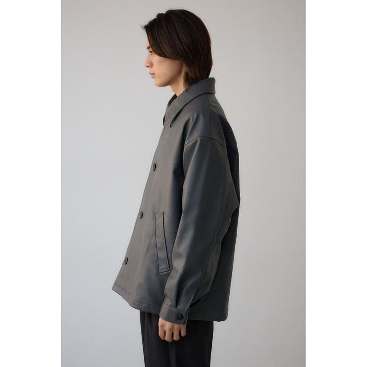 フェイクレザーコーチジャケット | AZUL BY MOUSSY | 詳細画像32 