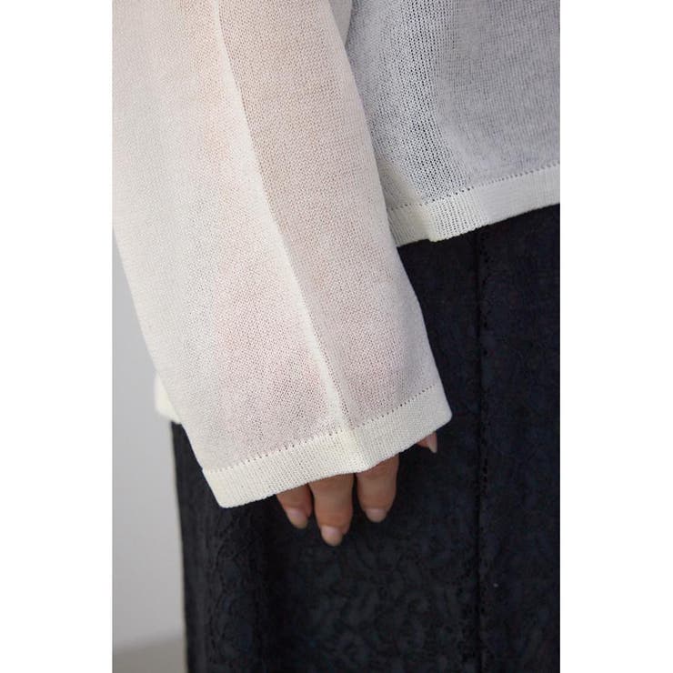 シアーロゴニットトップス | AZUL BY MOUSSY | 詳細画像12 