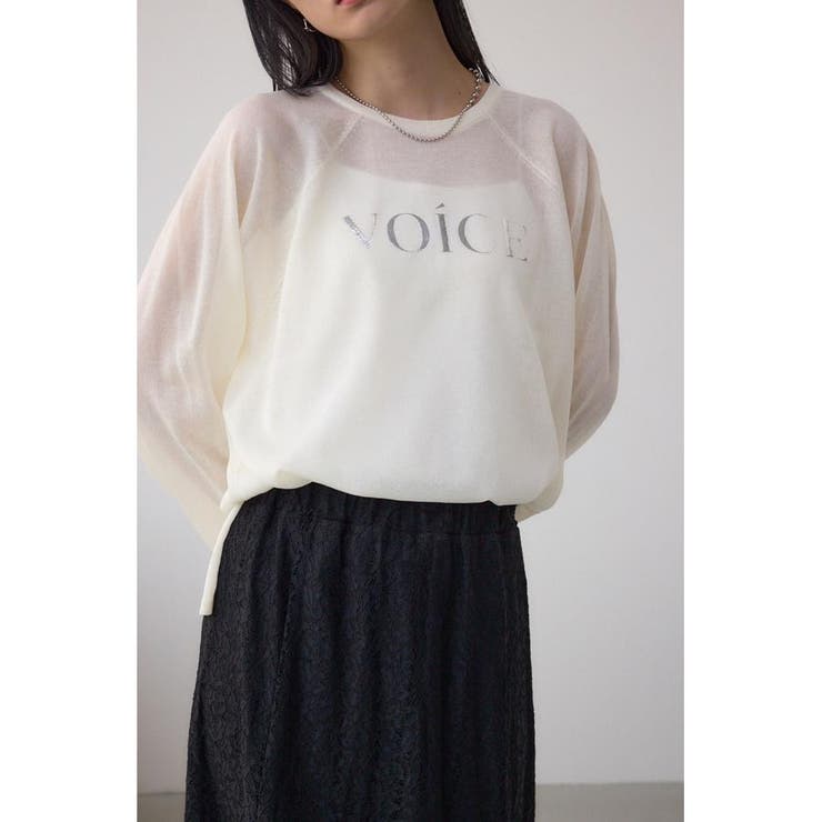 IVOY3 | シアーロゴニットトップス | AZUL BY MOUSSY
