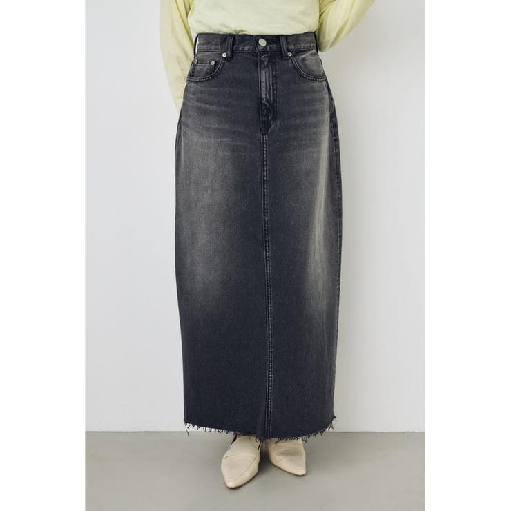 L/BLK1 | デニムロングスカート | AZUL BY MOUSSY