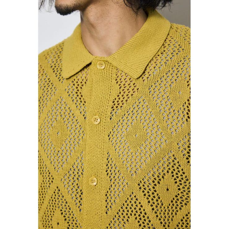 デザインメッシュニットシャツ | AZUL BY MOUSSY | 詳細画像20 