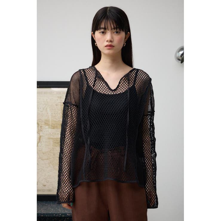 パターンメッシュプルオーバー | AZUL BY MOUSSY | 詳細画像15