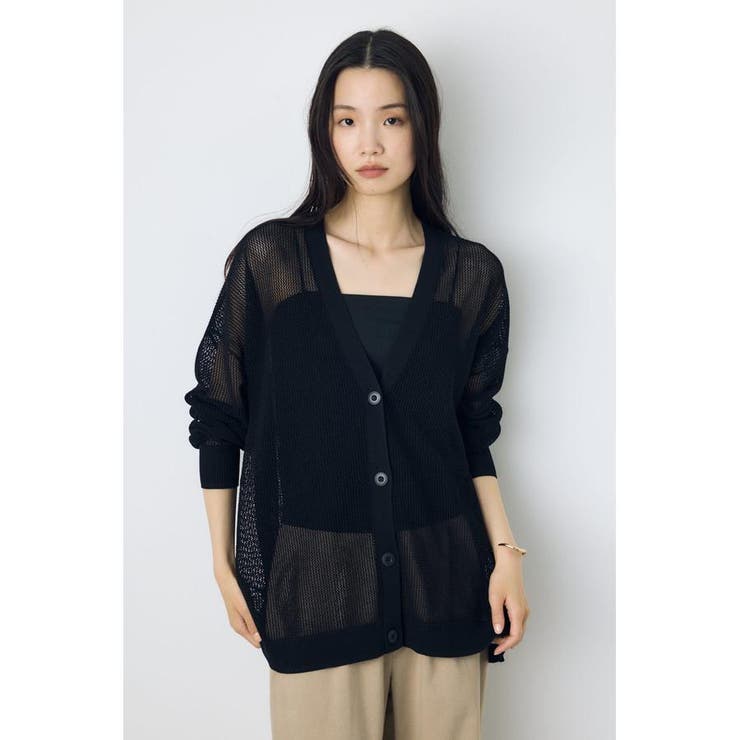 コードヤーンメッシュカーデ | AZUL BY MOUSSY | 詳細画像13 
