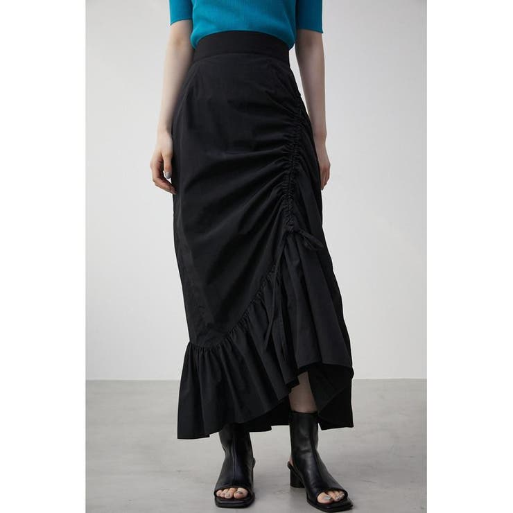 ASYMMETRY FRILL GATHER SKIRT[品番：AZLW0020706]｜AZUL BY MOUSSY