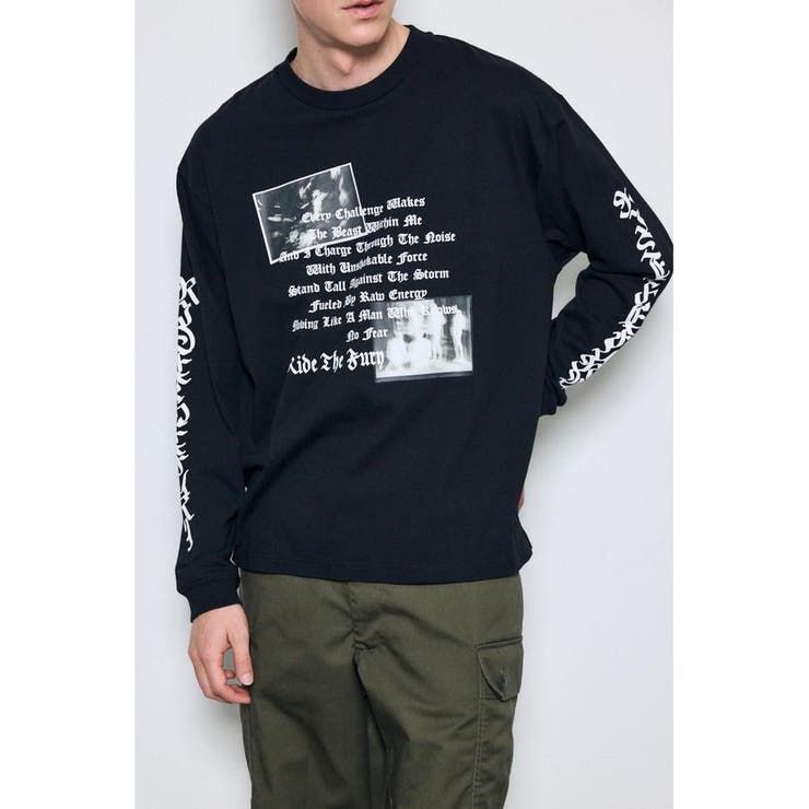 袖ロゴ長袖Tシャツ | AZUL BY MOUSSY | 詳細画像14 