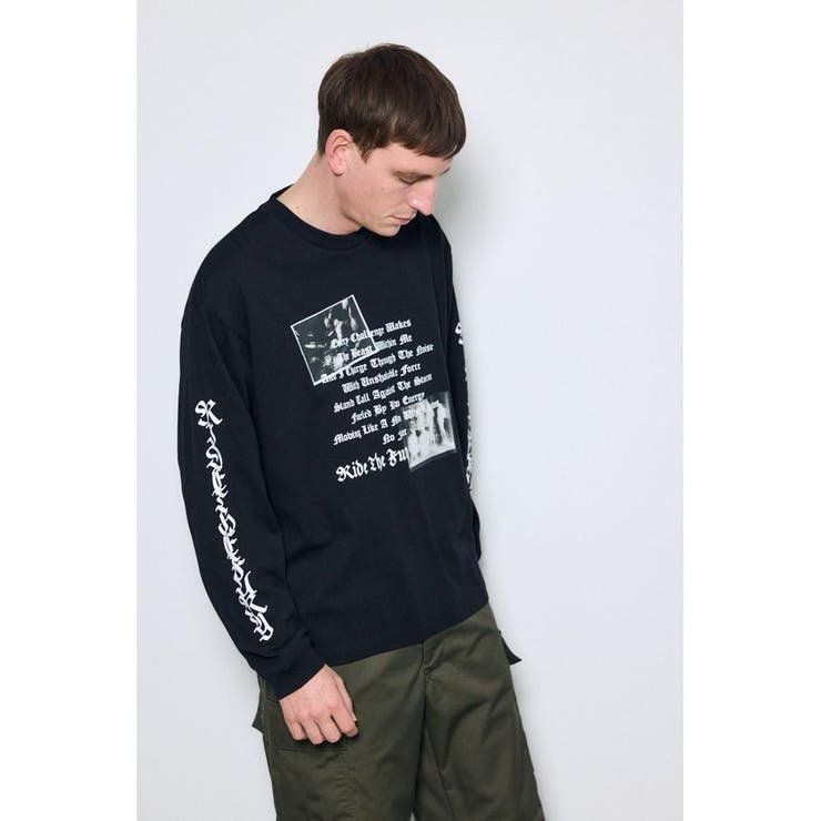 袖ロゴ長袖Tシャツ | AZUL BY MOUSSY | 詳細画像15 