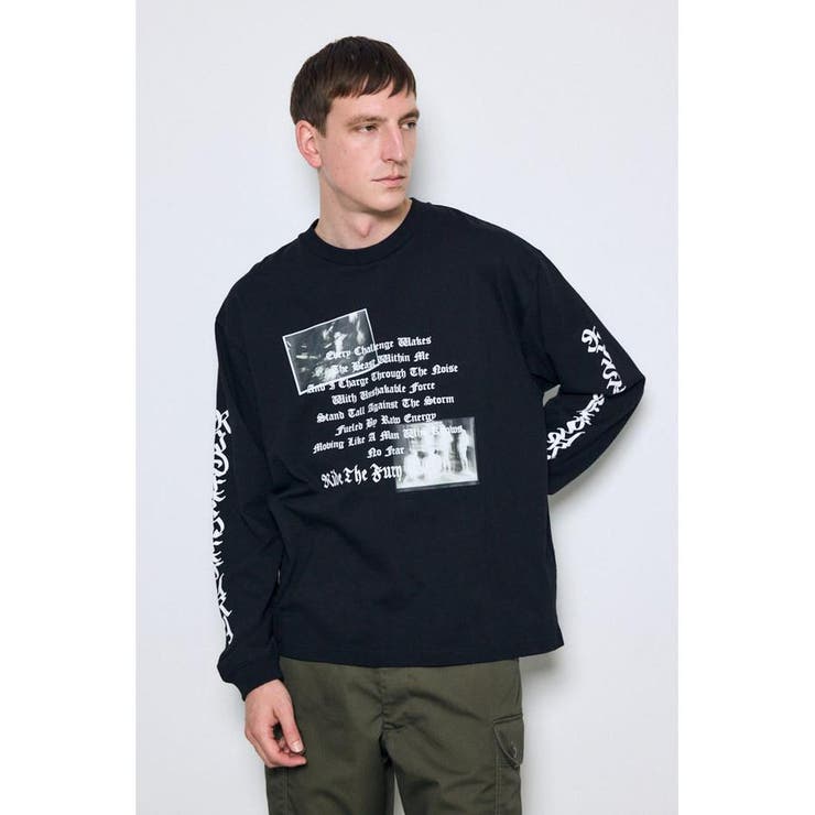 袖ロゴ長袖Tシャツ | AZUL BY MOUSSY | 詳細画像16 