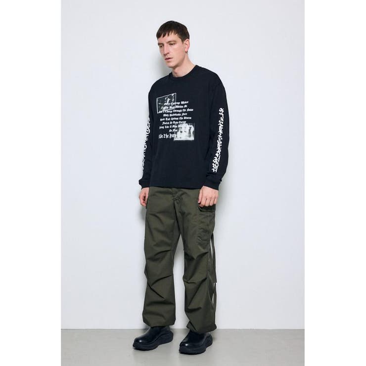 袖ロゴ長袖Tシャツ | AZUL BY MOUSSY | 詳細画像17 