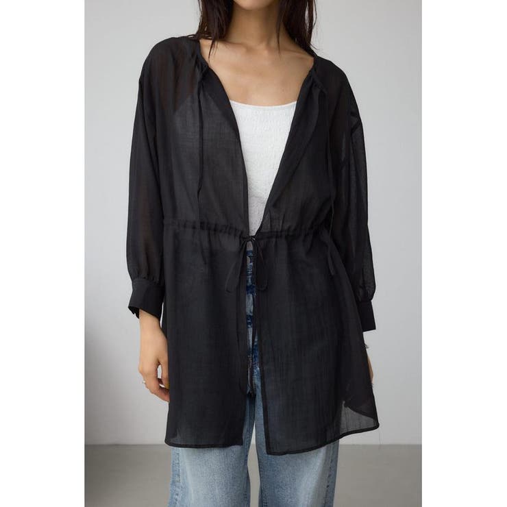 前後2WAY5分袖前リボンブラウス | AZUL BY MOUSSY | 詳細画像15 