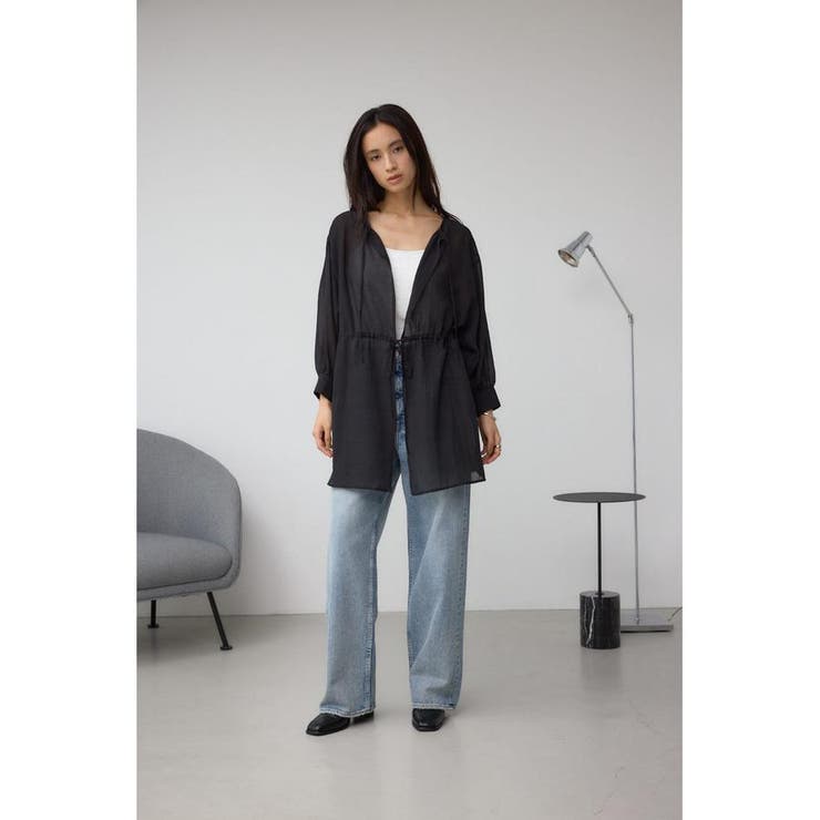 前後2WAY5分袖前リボンブラウス | AZUL BY MOUSSY | 詳細画像17 