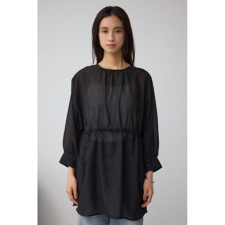 前後2WAY5分袖前リボンブラウス | AZUL BY MOUSSY | 詳細画像26 