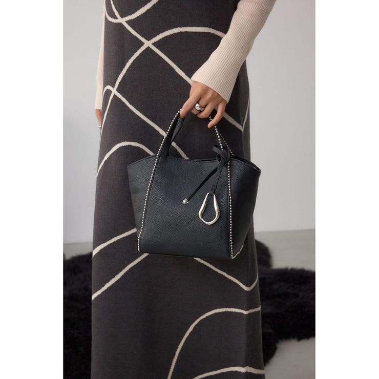 メタルパーツミニトートバッグ | AZUL BY MOUSSY | 詳細画像1 