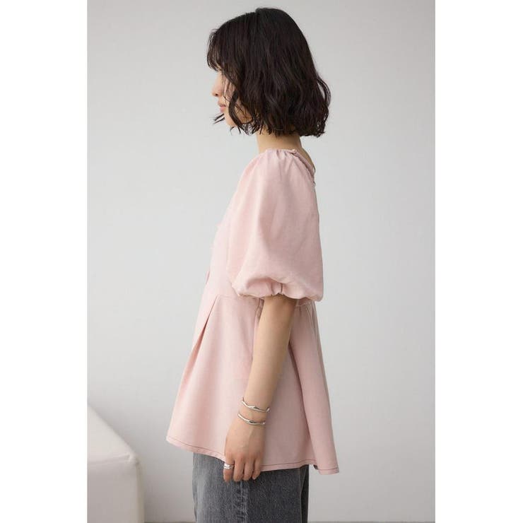 2WAYパフスリーブ配色ペプラムブラウス | AZUL BY MOUSSY | 詳細画像31 