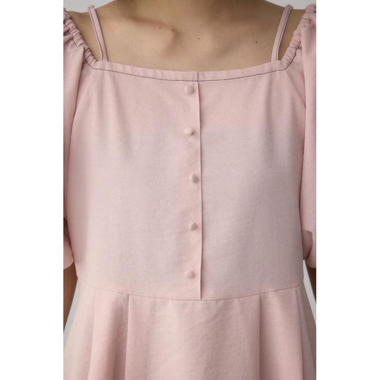 2WAYパフスリーブ配色ペプラムブラウス | AZUL BY MOUSSY | 詳細画像33 