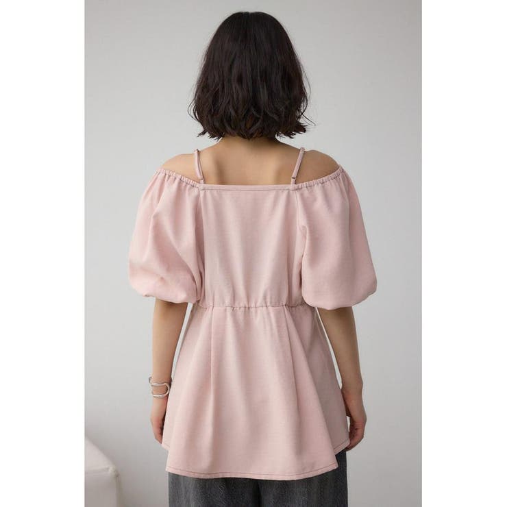 2WAYパフスリーブ配色ペプラムブラウス | AZUL BY MOUSSY | 詳細画像39 