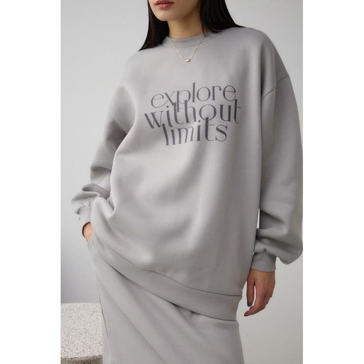 GRY | ロゴスウェットトップス | AZUL BY MOUSSY