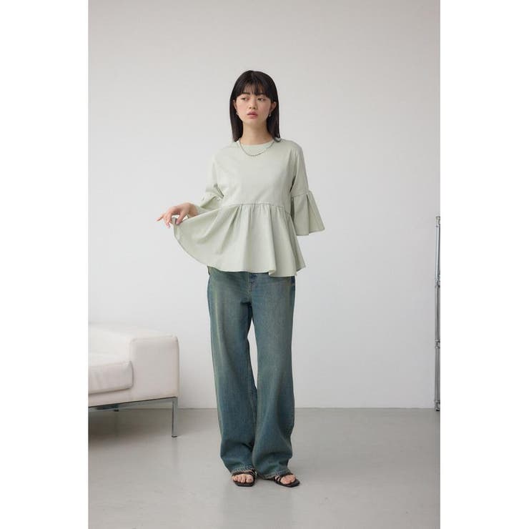 タックスリーブ半袖デザインカットトップス | AZUL BY MOUSSY | 詳細画像21 