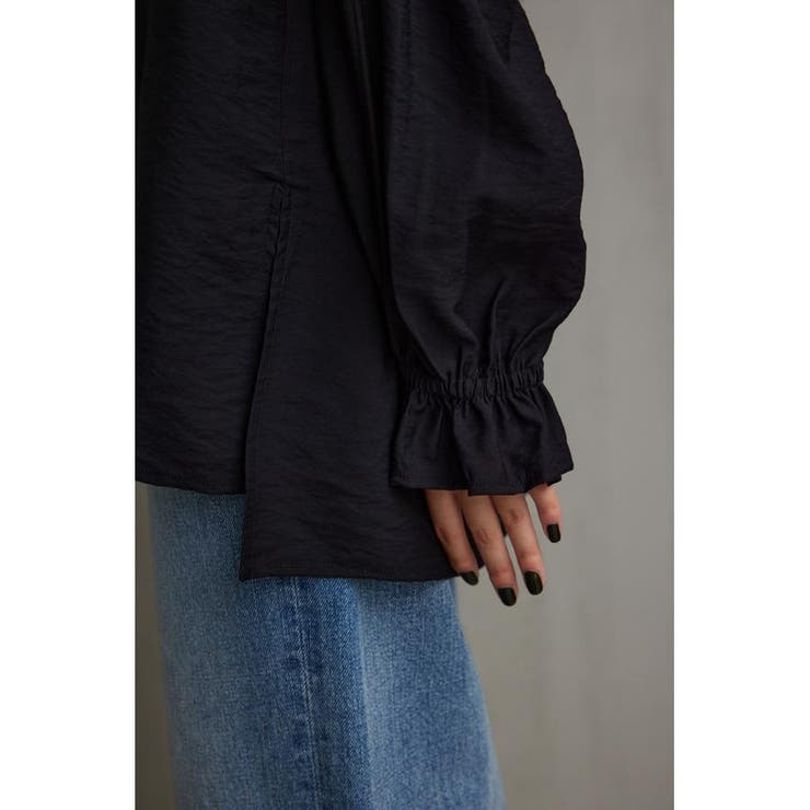 スキッパーギャザーブラウス | AZUL BY MOUSSY | 詳細画像18 