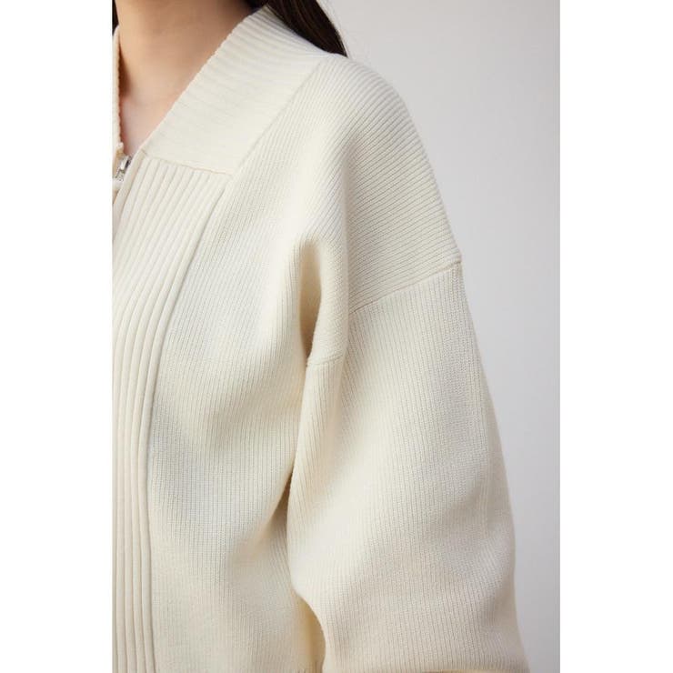 ジップアップニットブルゾン | AZUL BY MOUSSY | 詳細画像8 