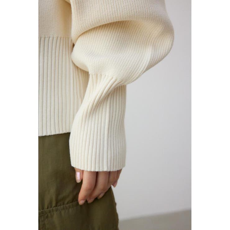 ジップアップニットブルゾン | AZUL BY MOUSSY | 詳細画像9 