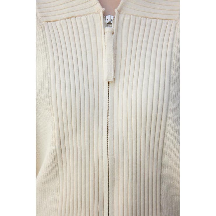 ジップアップニットブルゾン | AZUL BY MOUSSY | 詳細画像10 