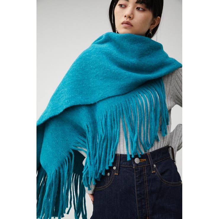 KNIT FRINGE STOLE[品番：AZLW0020334]｜AZUL BY MOUSSY（アズールバイ