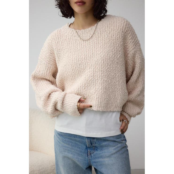 IVOY3 | ブークレクロップドニット | AZUL BY MOUSSY