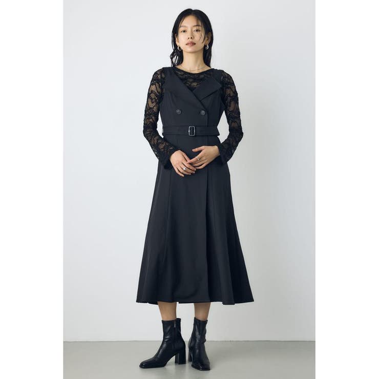 BLK | トレンチジャンパースカート | AZUL BY MOUSSY