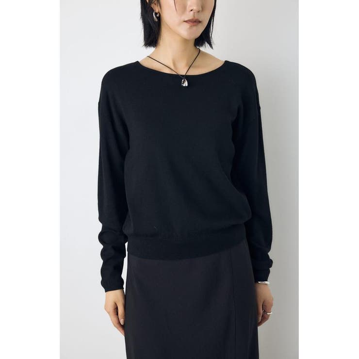格上げ２WAYネックニット | AZUL BY MOUSSY | 詳細画像12 