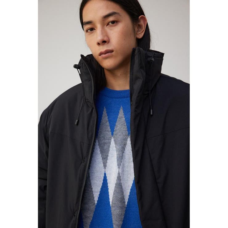 中古　AZUL by moussy ダウンジャケット ジャケット アウター ブラック 黒 中綿 ブルゾン ダウン　メンズ