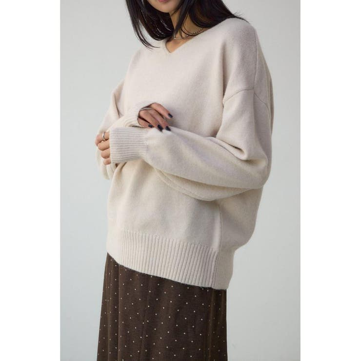 IVOY3 | Vネックアソートカラーニットプルオーバー | AZUL BY MOUSSY