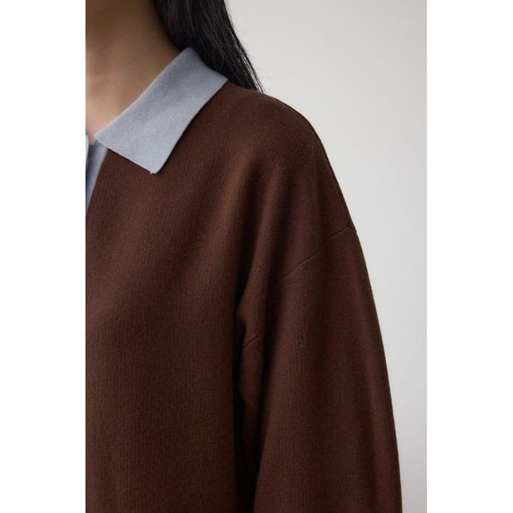 格上げ ポロカラーニットワンピース | AZUL BY MOUSSY | 詳細画像21 