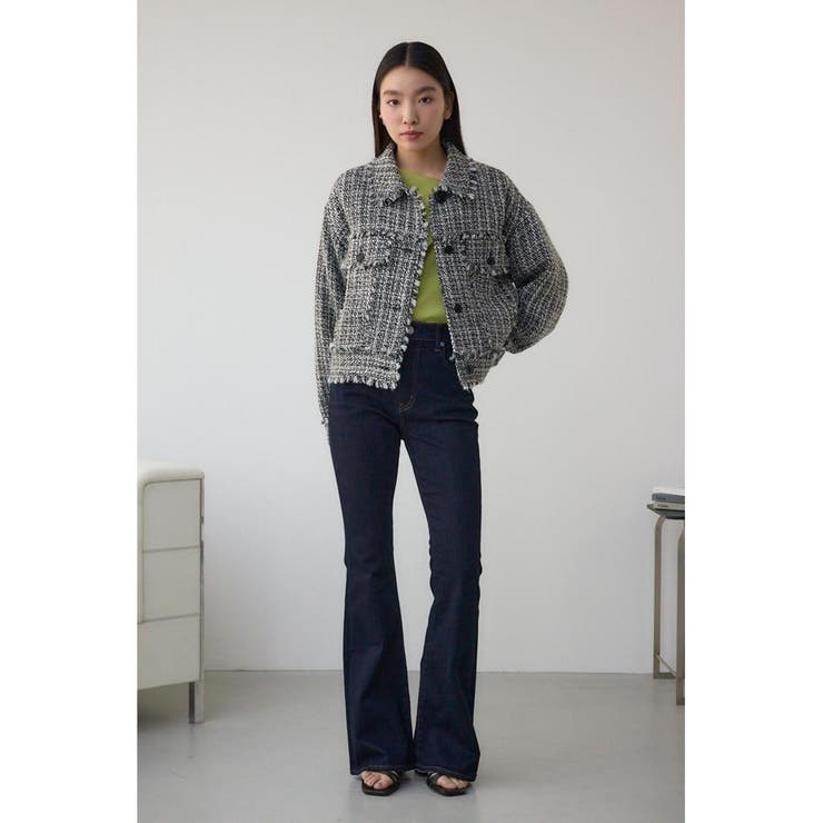 ツイードフリンジジャケット | AZUL BY MOUSSY | 詳細画像3 