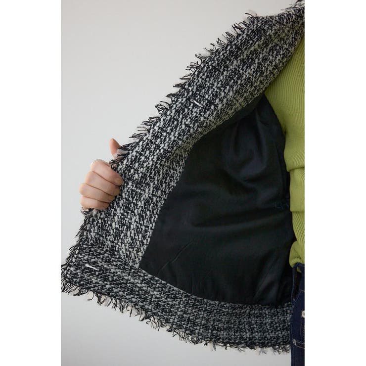 ツイードフリンジジャケット | AZUL BY MOUSSY | 詳細画像13 