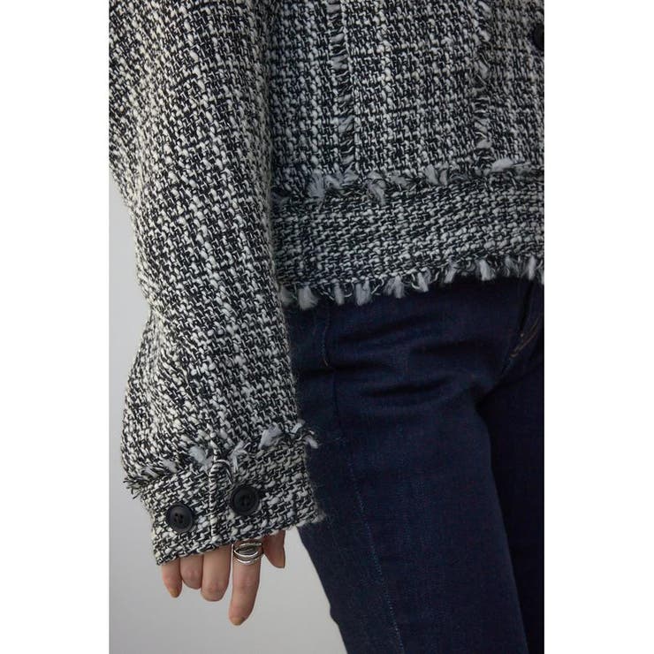 ツイードフリンジジャケット | AZUL BY MOUSSY | 詳細画像11 