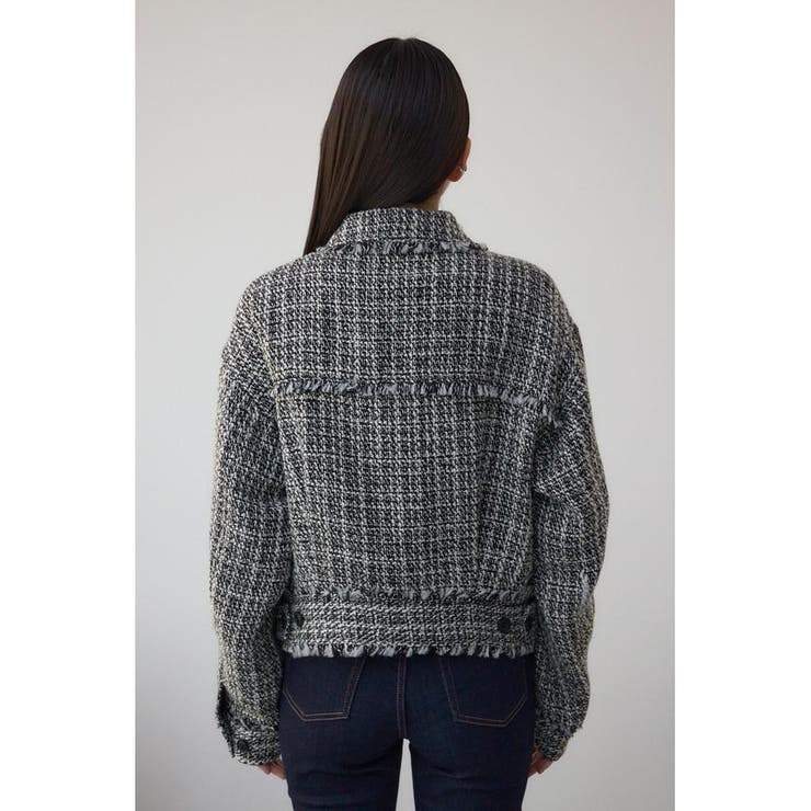 ツイードフリンジジャケット | AZUL BY MOUSSY | 詳細画像6 