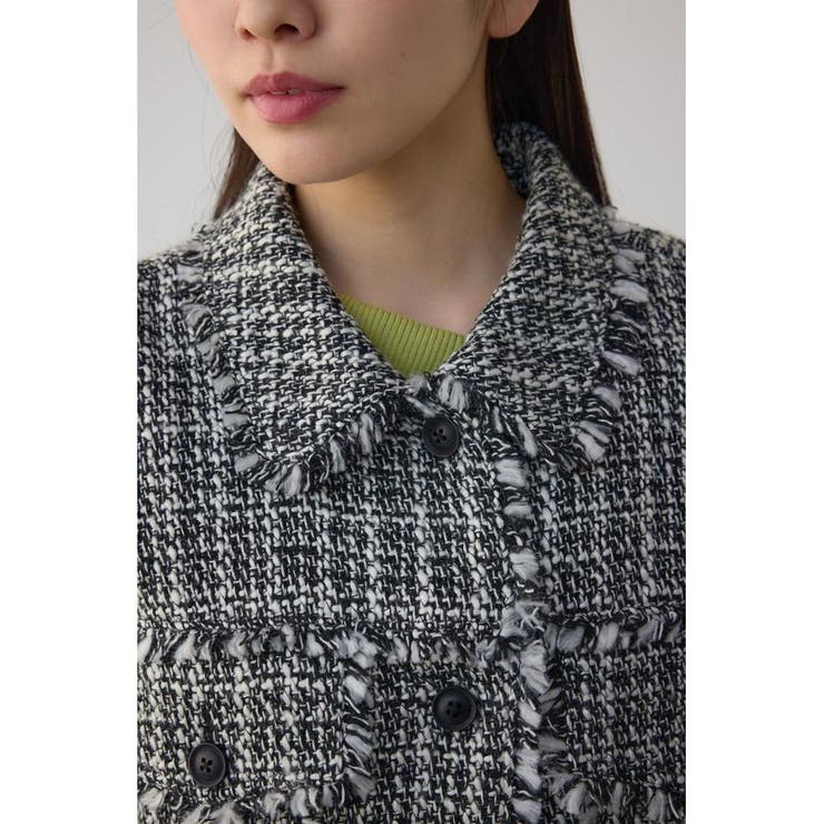 ツイードフリンジジャケット | AZUL BY MOUSSY | 詳細画像7 