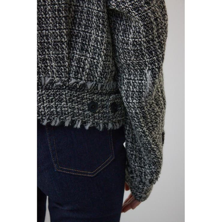 ツイードフリンジジャケット | AZUL BY MOUSSY | 詳細画像12 