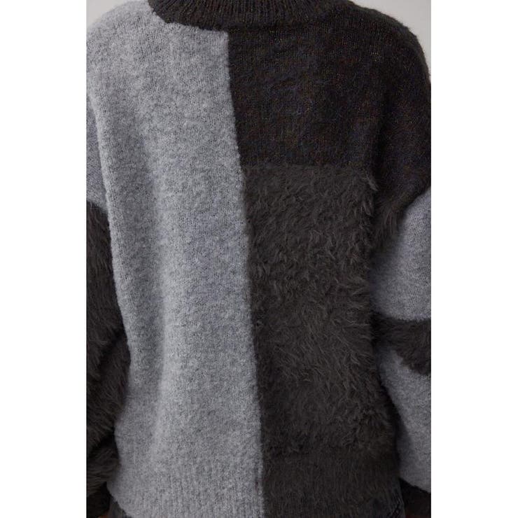 コンビネーションバイカラーニット | AZUL BY MOUSSY | 詳細画像21 